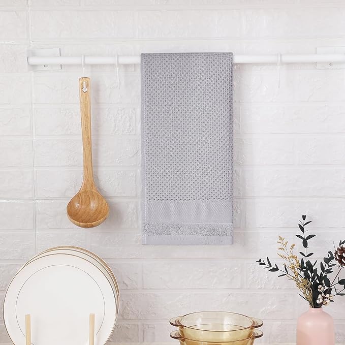 Homaxy 100% Cotton Waffle Weave Kitchen Towels, 13 x 28 Inches Super Absorbent - Image 7