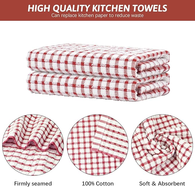 Nialnant 8 Pack Kitchen Towels, Dish Towels - Image 4