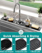 Stone Faucet Mat for Kitchen Sink, Diatomite Sink Protectors - Image 2