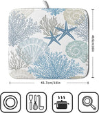 Nautical Coastal Dish Drying Mat - Image 2