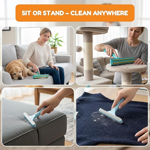 3 In 1 Carpet Rake for Pet Hair Removal Tool - Image 4
