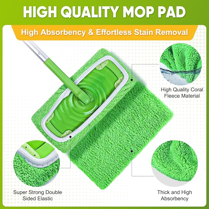 6-Pack Reusable Mop Pads Compatible - Image 3