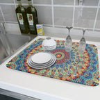 Bohemian Mandala Dish Drying Mat - Image 6