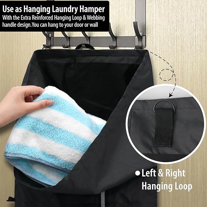 BeeGreen Black-Laundry-Bag-Backpack-Extra-Large-Heavy-Duty, 125L Portable - Image 5