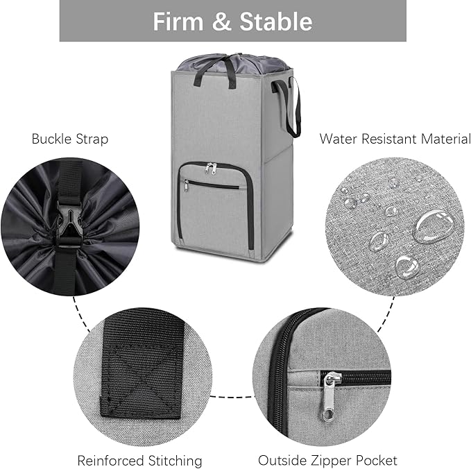 Bukere Rolling Laundry Hamper - Image 5