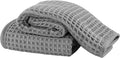 Microfiber Waffle Face Towels, 2 Pieces, Fast Drying, Lint Free 430 GSM by Unknown