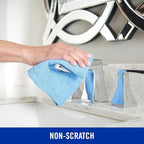 Quickie Microfiber Cleaning Cloth 14 x 14 Inches Blue Pack of 24 Washable and - Image 2