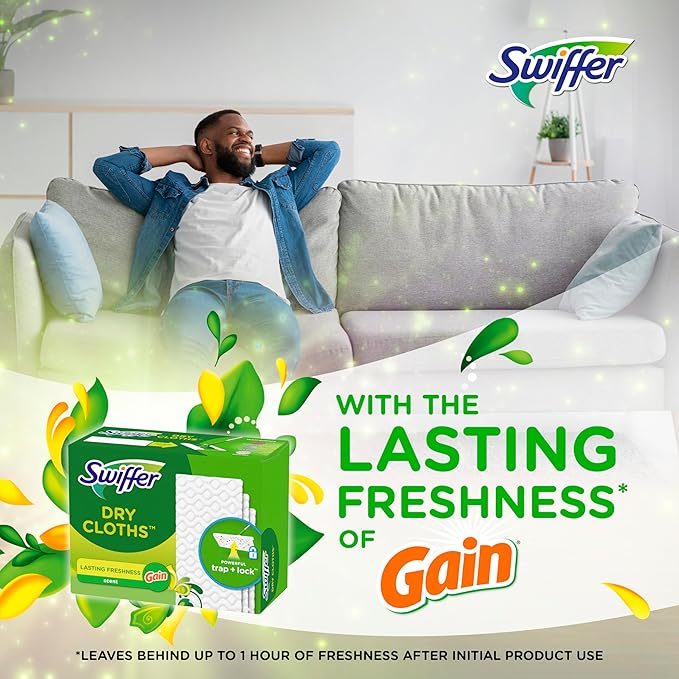 Swiffer Sweeper Dry Sweeping Cloth Refills, Gain Original - Image 3