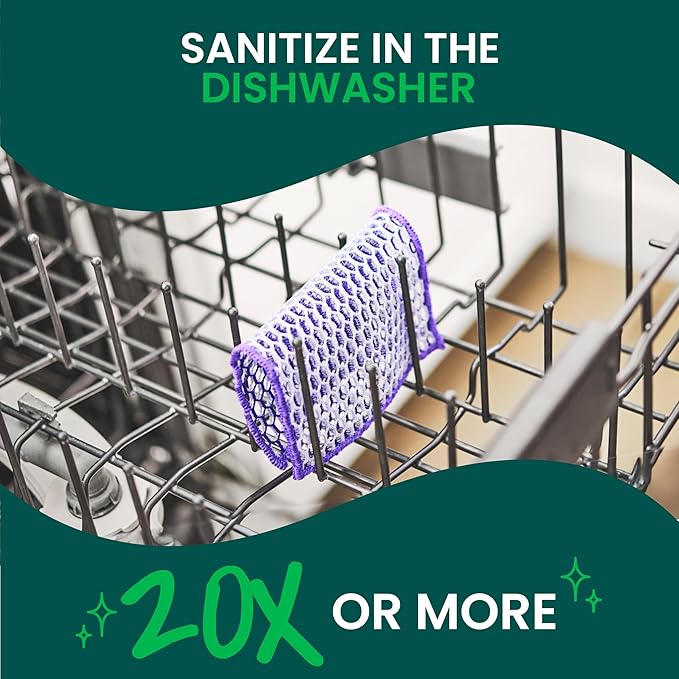 Scotch-Brite® Stay Clean Scrubbing Dish Cloths, Reusable and Long-Lasting Mesh - Image 7