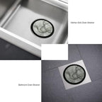 Sink Strainer 2Pcs Stainless Steel Metal Mesh Sink Drain Strainer Large Wide - Image 3