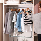 Hanging Closet Rod, 17-28In Width and Up to 32In Height Closet Extender - Image 7