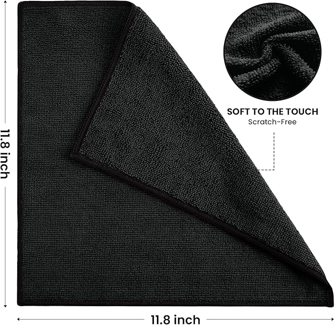 Microfiber Cleaning Cloth, 12 Pack Lint-Free and Highly Absorbent Rags - Image 2