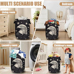 Black Eagle Laundry Basket, Foldable Waterproof Laundry Hamper Tote Bag Dirty - Image 7