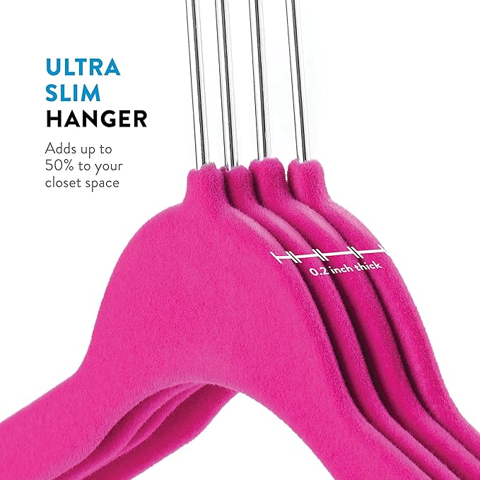 Zober Velvet Hangers 50 Pack - Image 3