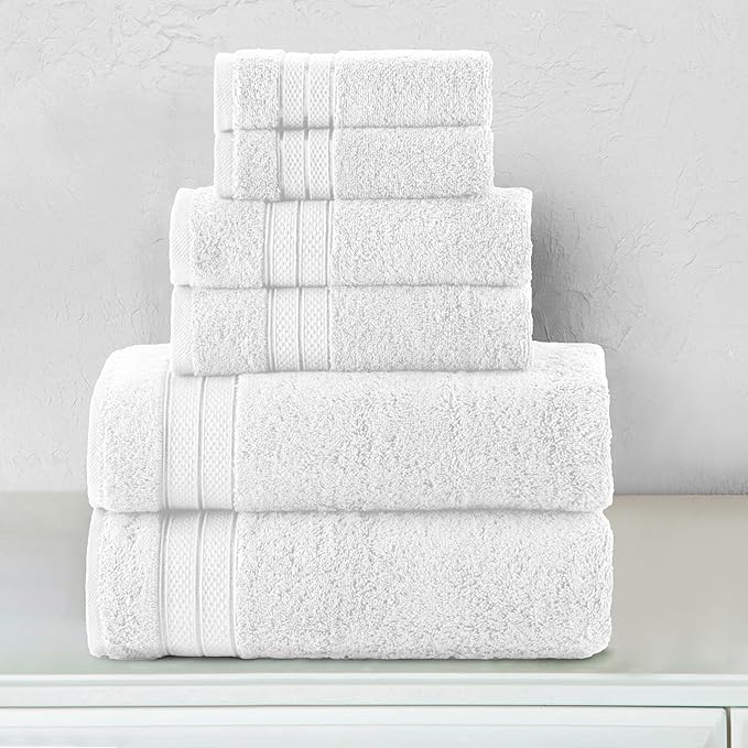 Elegant Comfort Luxury 6-Piece Towel Set, Premium Soft 100% Turkish Cotton - Image 2