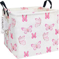FANKANG Square Nursery Hamper Storage Bins Canvas Laundry Basket Foldable by FANKANGStorageBasket