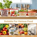 Barydat 4 Pcs Square Food Storage Containers - Image 4