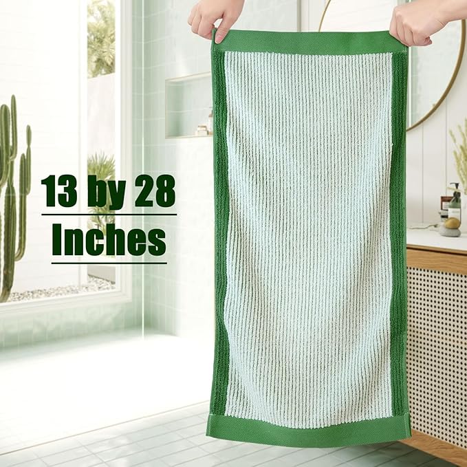 Cleanbear Hand Towels for Bathroom, Ultra-Soft 100% Cotton Hand Towels - Image 2