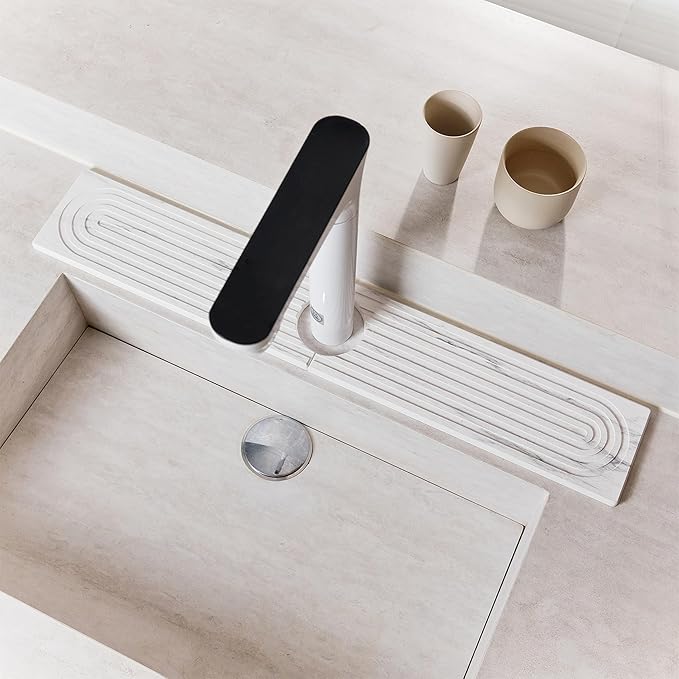 Stone Faucet Mat for Kitchen Sink, Quick Drying Mats, Water Absorbing Guard & by Unknown