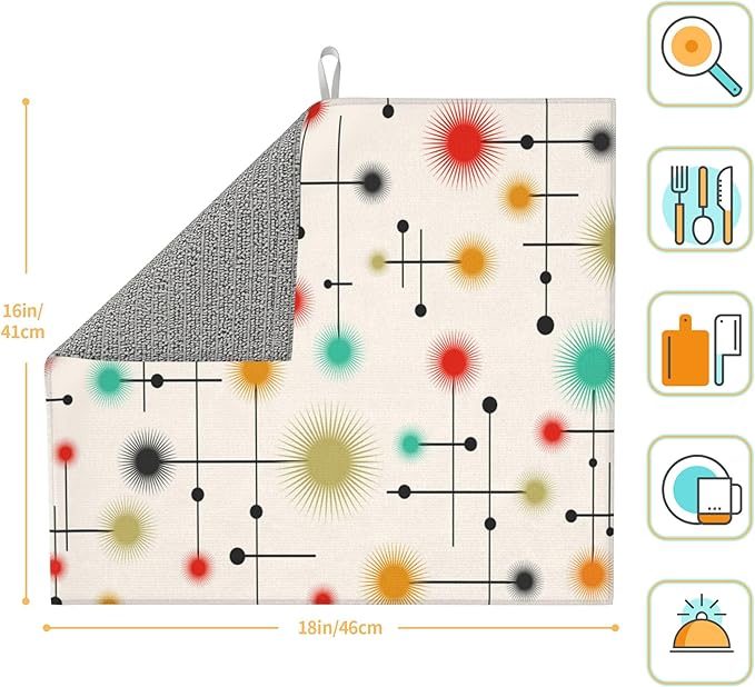 Mid Century Modern Dish Drying Mat - Image 4