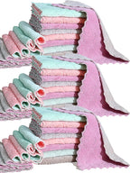 32 Pack Cleaning Cloth Kitchen Cloth, Dish Towels Super Absorbent Coral Velvet by MISSJOJIAY