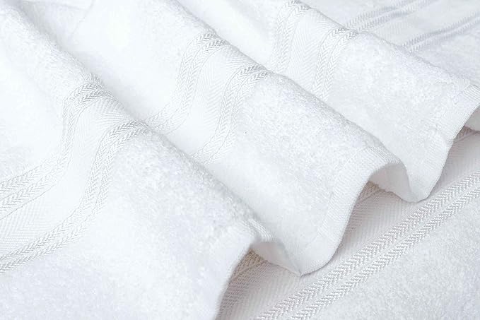 Large Bath Towels Set of 4 – 27x54 Inches – 100% Cotton – Quick Dry & Highly - Image 4