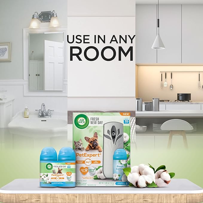 Air Wick Automatic Spray Starter Kit Fresh New Day Pet Fresh Cotton, Air - Image 5