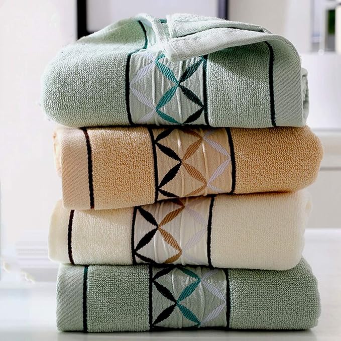 4 Pack Cotton Hand Towels, 100% Cotton Face Towels, by Newraturner