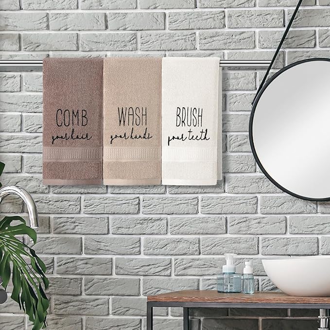 3 Pcs Farmhouse Decorative Hand Towels - Image 3