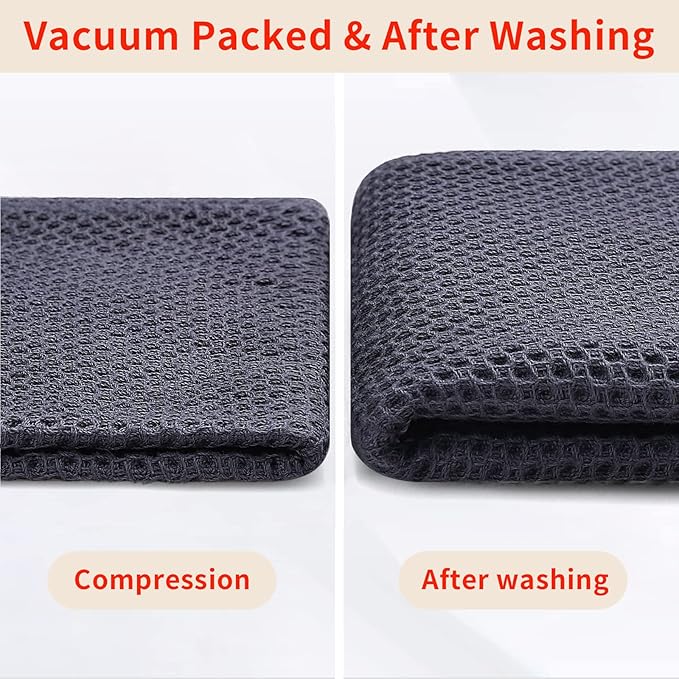 Homaxy 100% Cotton Waffle Weave Kitchen Dish Cloths, Ultra Soft Absorbent Quick - Image 7