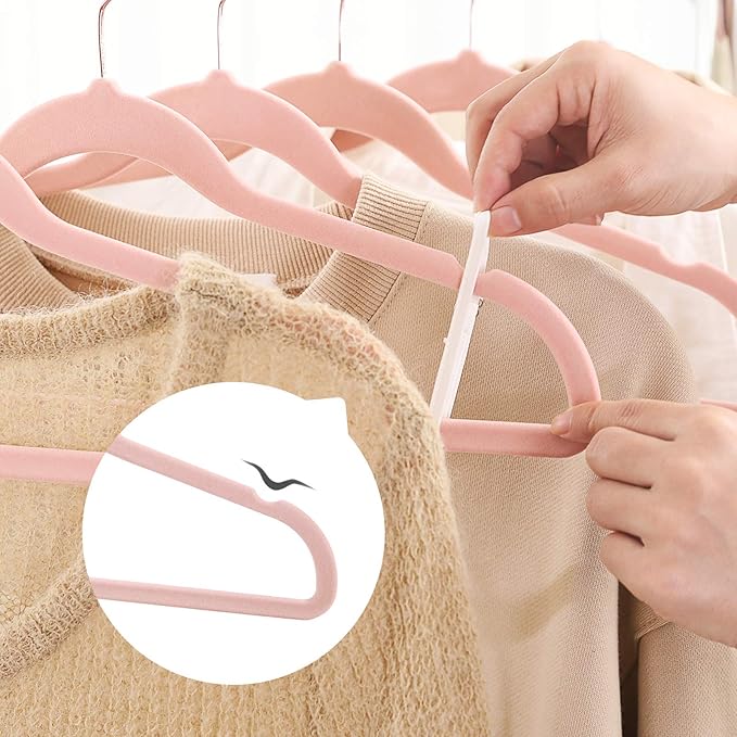SONGMICS Slim Velvet Hangers, Non-Slip Clothes Hangers - Image 6