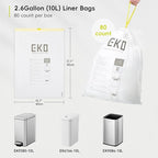 EKO 2.6 Gallon / 7-10 Liter, Extra-Strong Unscented Garbage Bags, Easy-Dispense - Image 5