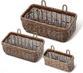 AceList Wall Hanging Basket, Boho Style Hand-Woven Hanging Storage Baskets by AceList