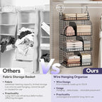 SWTYMIKI Hanging Closet Organizer Storage - Image 6
