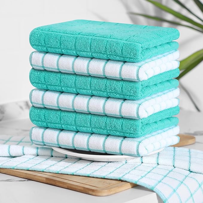 Homaxy Premium Cotton Kitchen Towels 16"x 28", Large Natural Ring Spun 390 GSM - Image 8