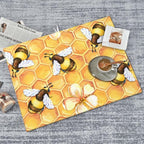 Bee Dish Drying Mat For Kitchen Counter Absorbent Large Kitchen Fast Dry Pad - Image 8