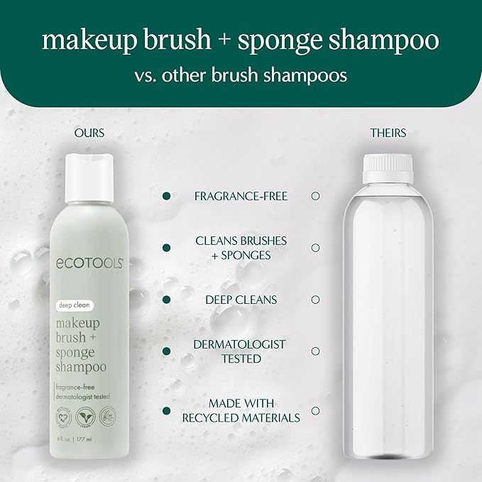 EcoTools Makeup Brush Cleansing Pad + Deep Clean Shampoo Bundle, Brush Cleaner - Image 6