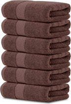 White Classic Luxury Brown Hand Towels by WhiteClassic