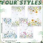 Geyoga 6 Pcs Spring Floral Kitchen Towels Flamingo Dish Hand Towels Sunflower - Image 3