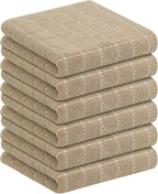 Homaxy 100% Cotton Terry Kitchen Towels, Checkered Designed, Soft and Super by Homaxy