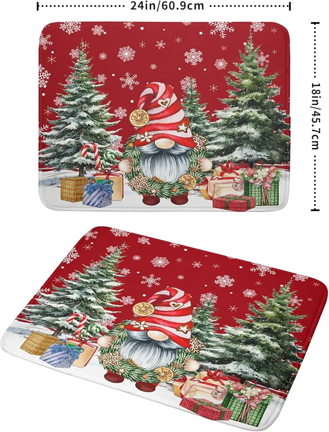 Christmas Dish Drying Mat for Kitchen Counter, Merry Christmas Dish Drying Mat - Image 2