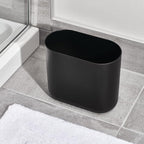 iDesign Small Slim Plastic Bathroom Trash Can, Garbage Can - Image 7