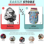 Autism Awareness Doodles Laundry Basket Foldable - Image 3
