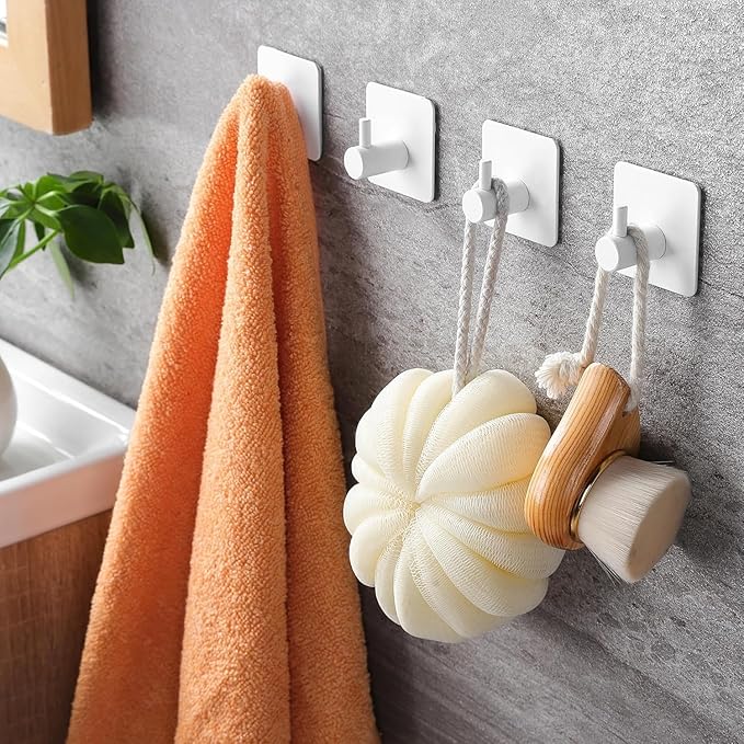 YIGII White Adhesive Hooks - Image 3