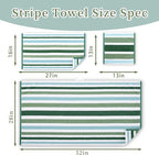 Green and White Washcloths - Image 4