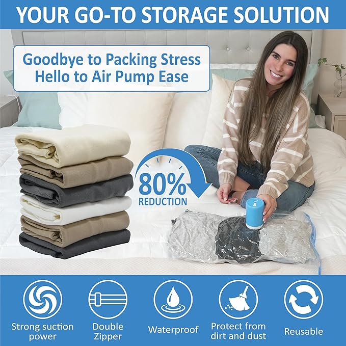 Cozy Essential Travel Vacuum Storage Bags - Image 2