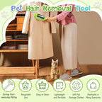 Pet Hair Removal Tool, Reusable Washable Lint Roller, Portable Lint Brushes - Image 2