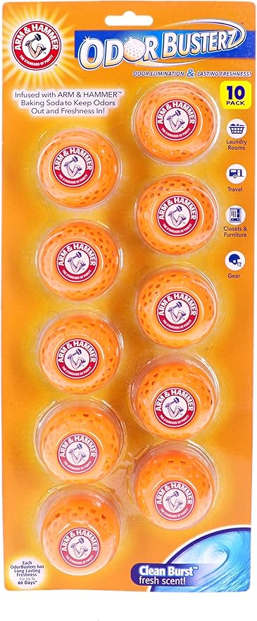 Arm & Hammer OdorBusterz® Odor Eliminator Balls, Clean Burst, Hampers & Small by ARMHAMMER