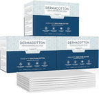 100% Pure Cotton Face Towels – 240 Count Large Disposable Wash Cloths by Dermacotton