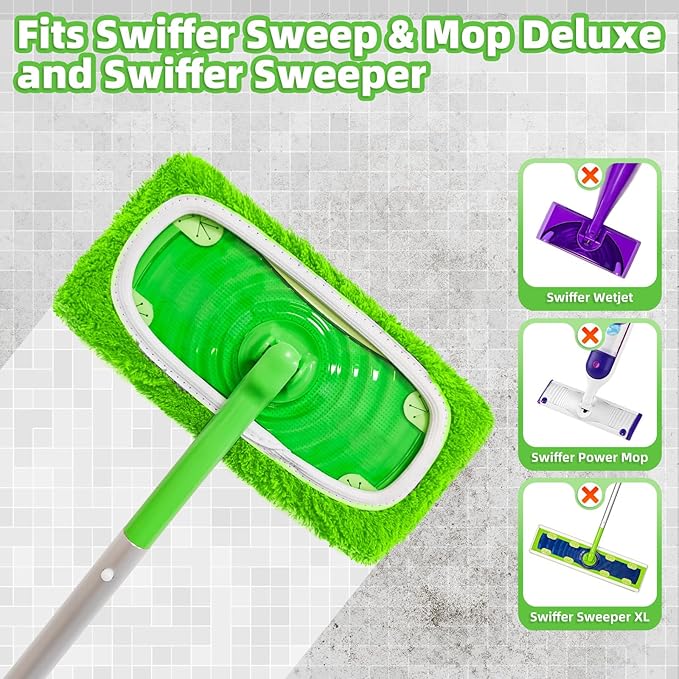 Reusable Dry Sweeping Cloths Microfiber Wet Pads Refill Compatible - Image 2
